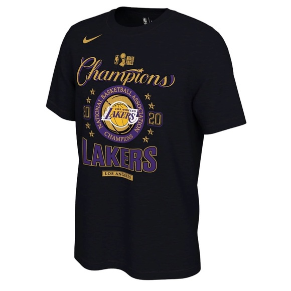 🏀LA LAKERS | CHAMPIONSHIP LOCKER ROOM T-SHIRT | NIP | Black/Yellow/purple… - Picture 10 of 12
